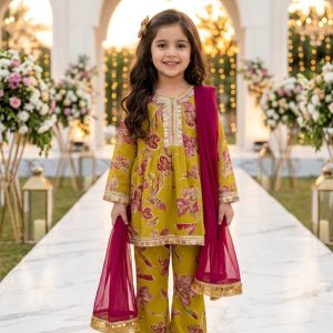 Marigold Glow Premium Georgette Festive Suit