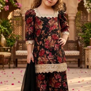 Gul-e-Noor 3 Piece Traditional Girls Dress